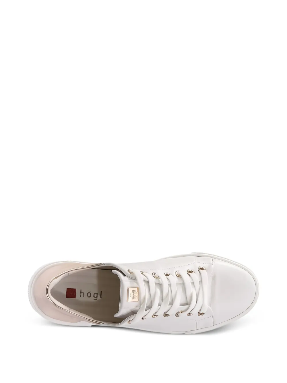 Hogl Blade metallic-heel sneakers White