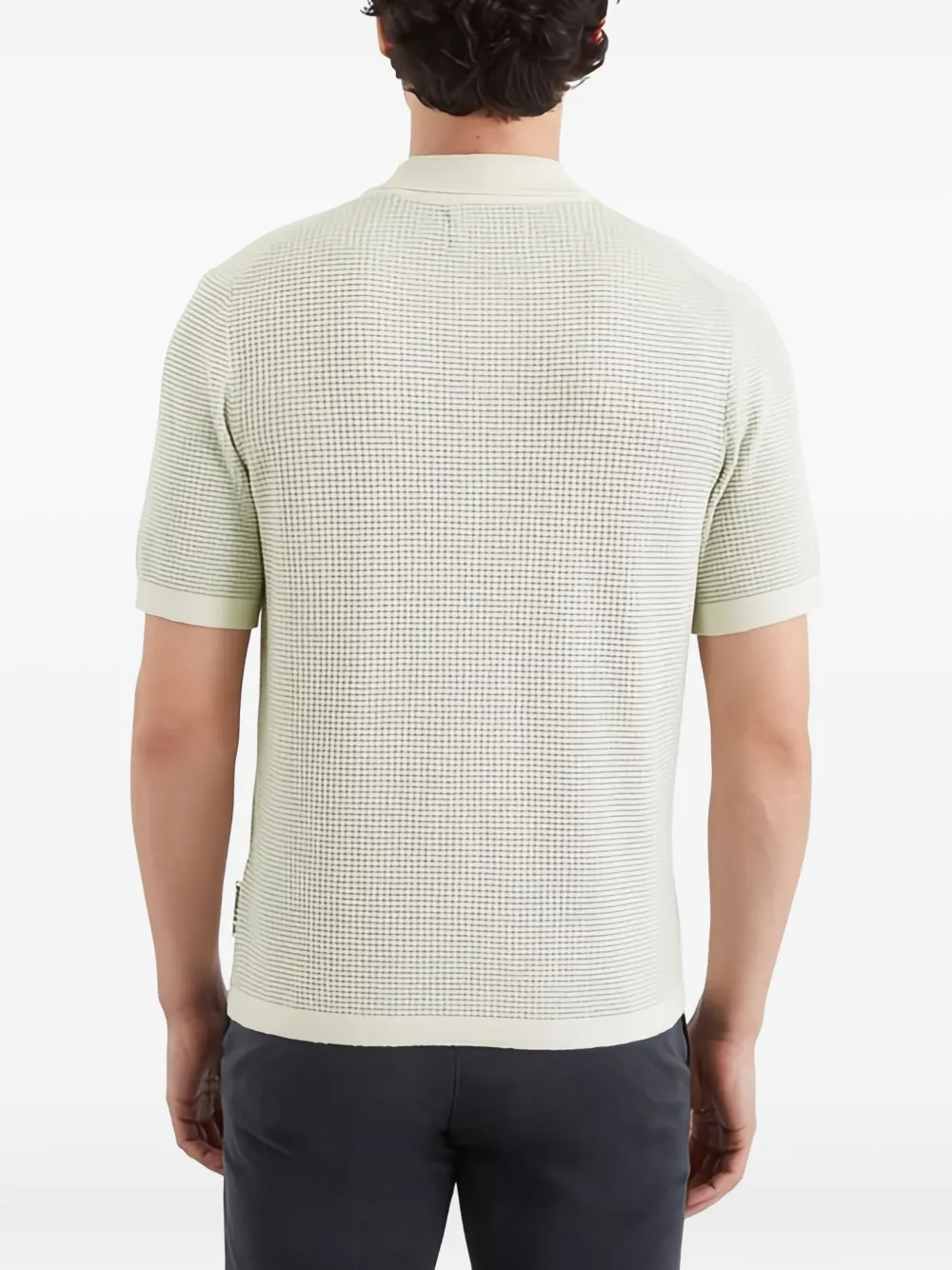 Marc O'Polo Poloshirt met textuur Beige