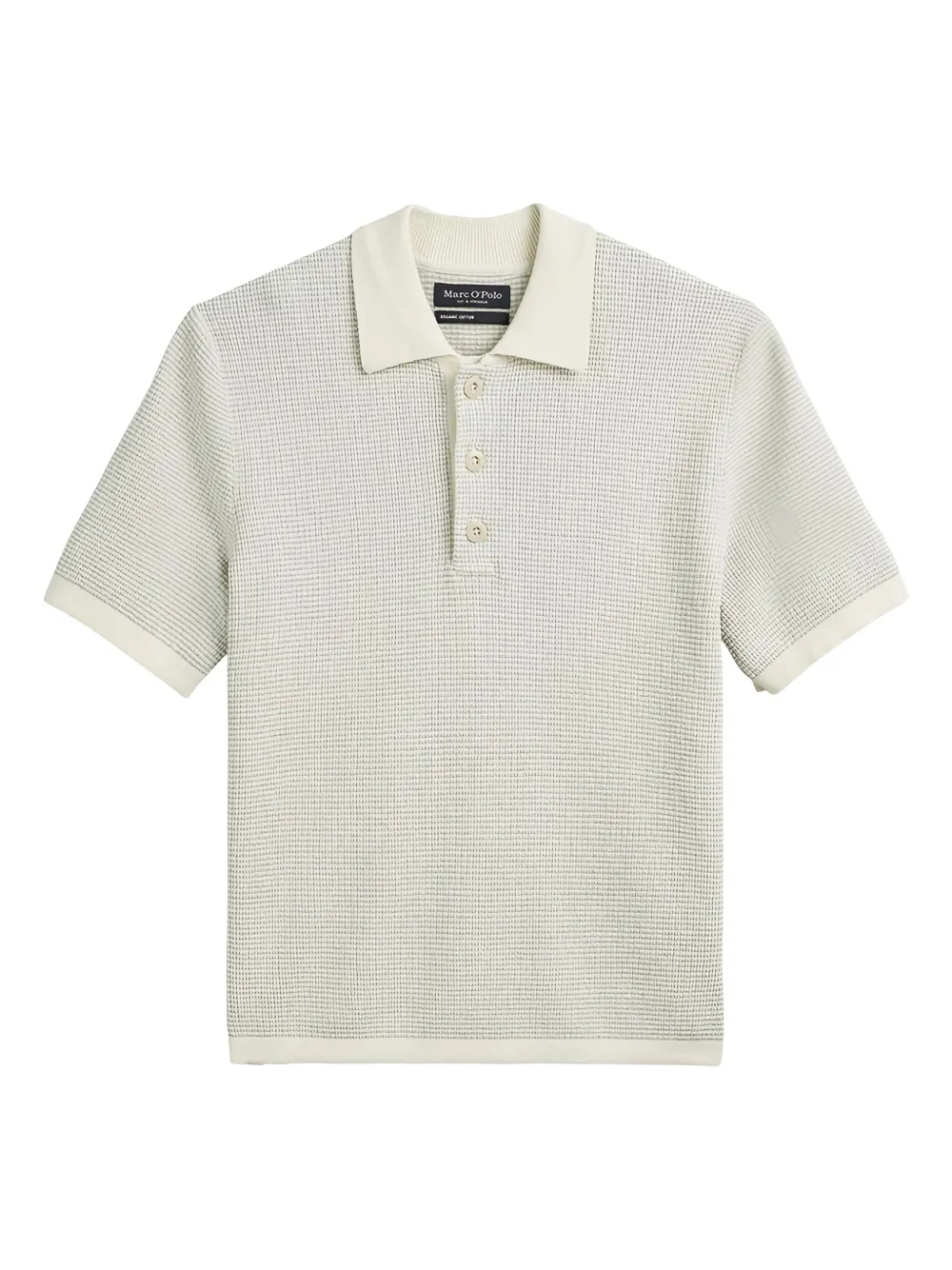 Marc O'Polo Poloshirt met textuur Beige