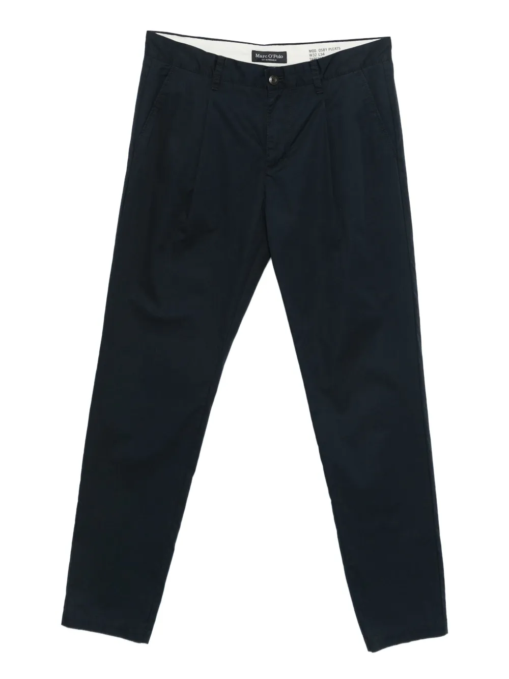 Marc O'Polo pleated cotton trousers - ブルー Marc O'Polo pleated cotton trousers - ブルー