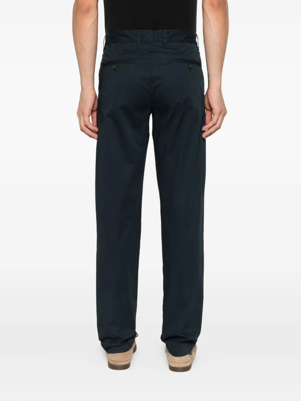Marc O'Polo Straight plooibroek Blauw