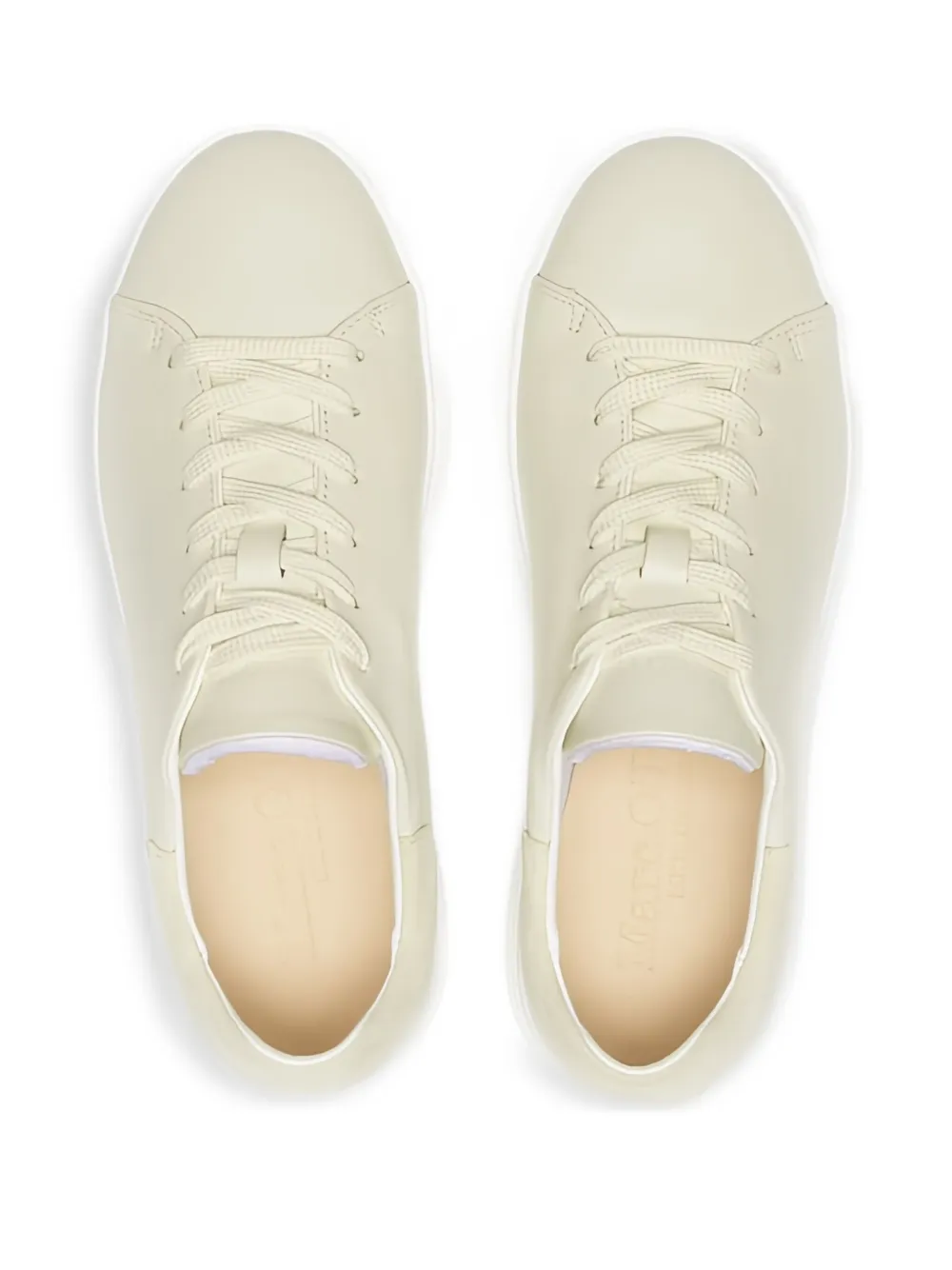 Marc O'Polo Cora leather lace-up sneakers Neutrals