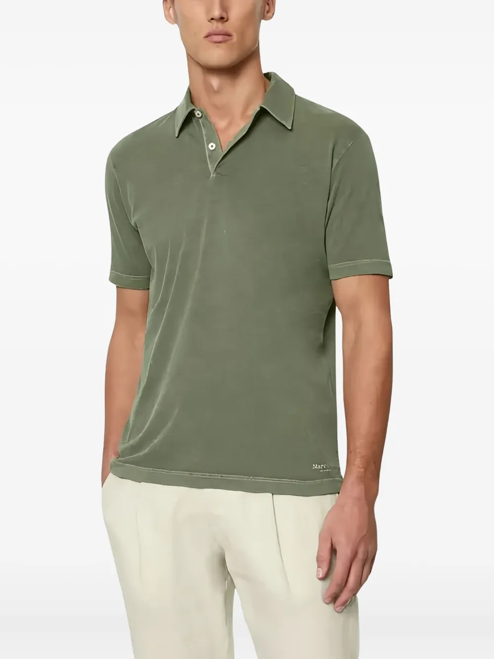 Marc O'Polo Katoenen poloshirt Groen