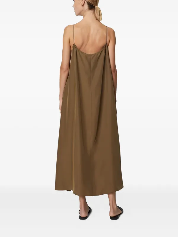 brown slip midi dress DEIA Midi Dress - mocha linen main image 1