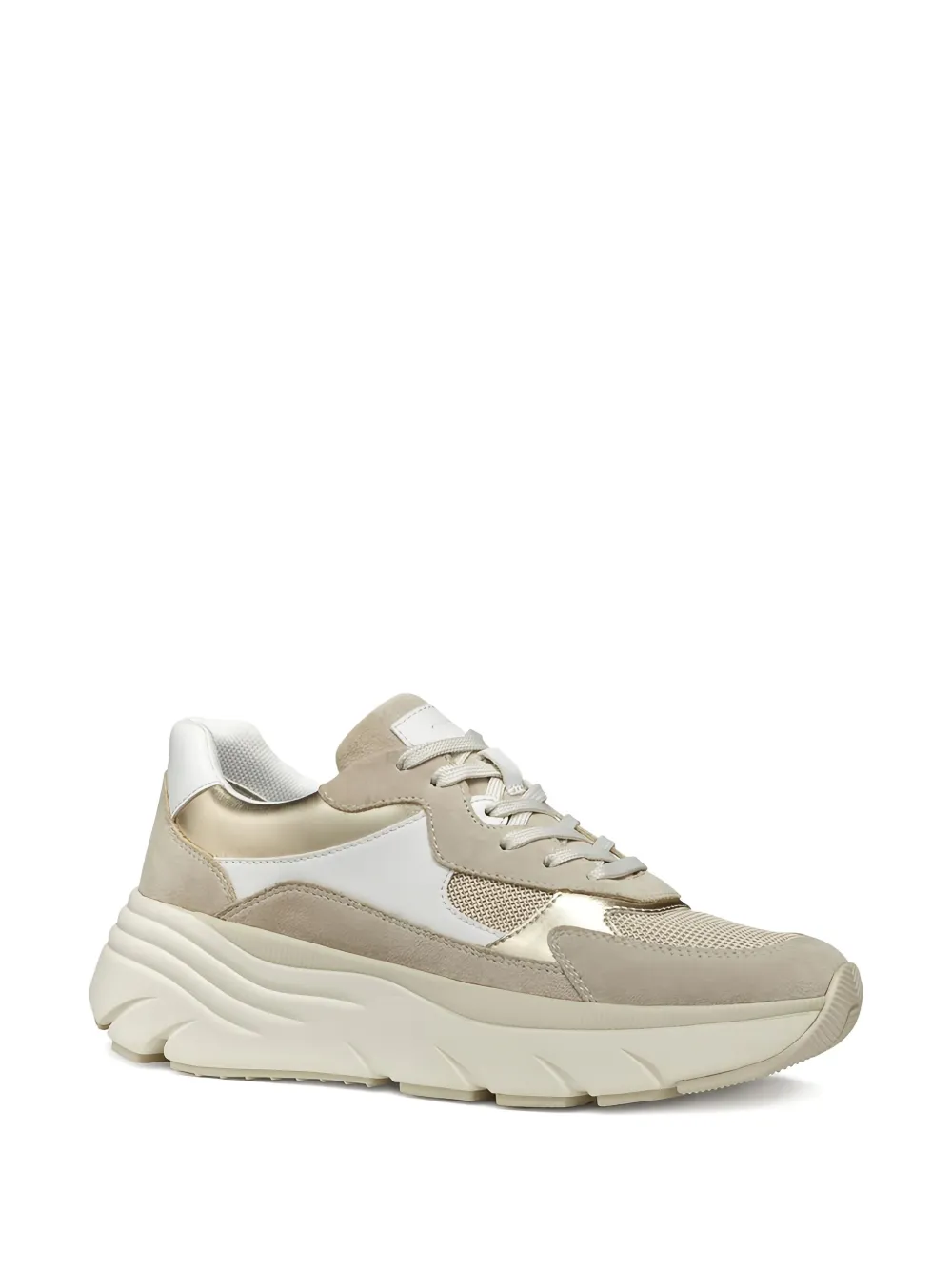Geox Diamanta Panelled Sneakers In Neutral