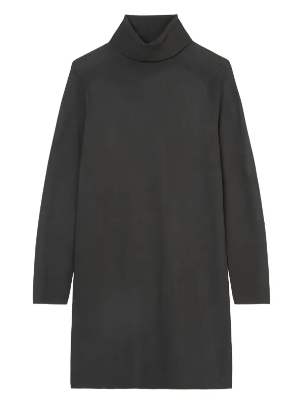 Marc O'Polo Turtleneck Sweater Mini Dress | Grey | FARFETCH