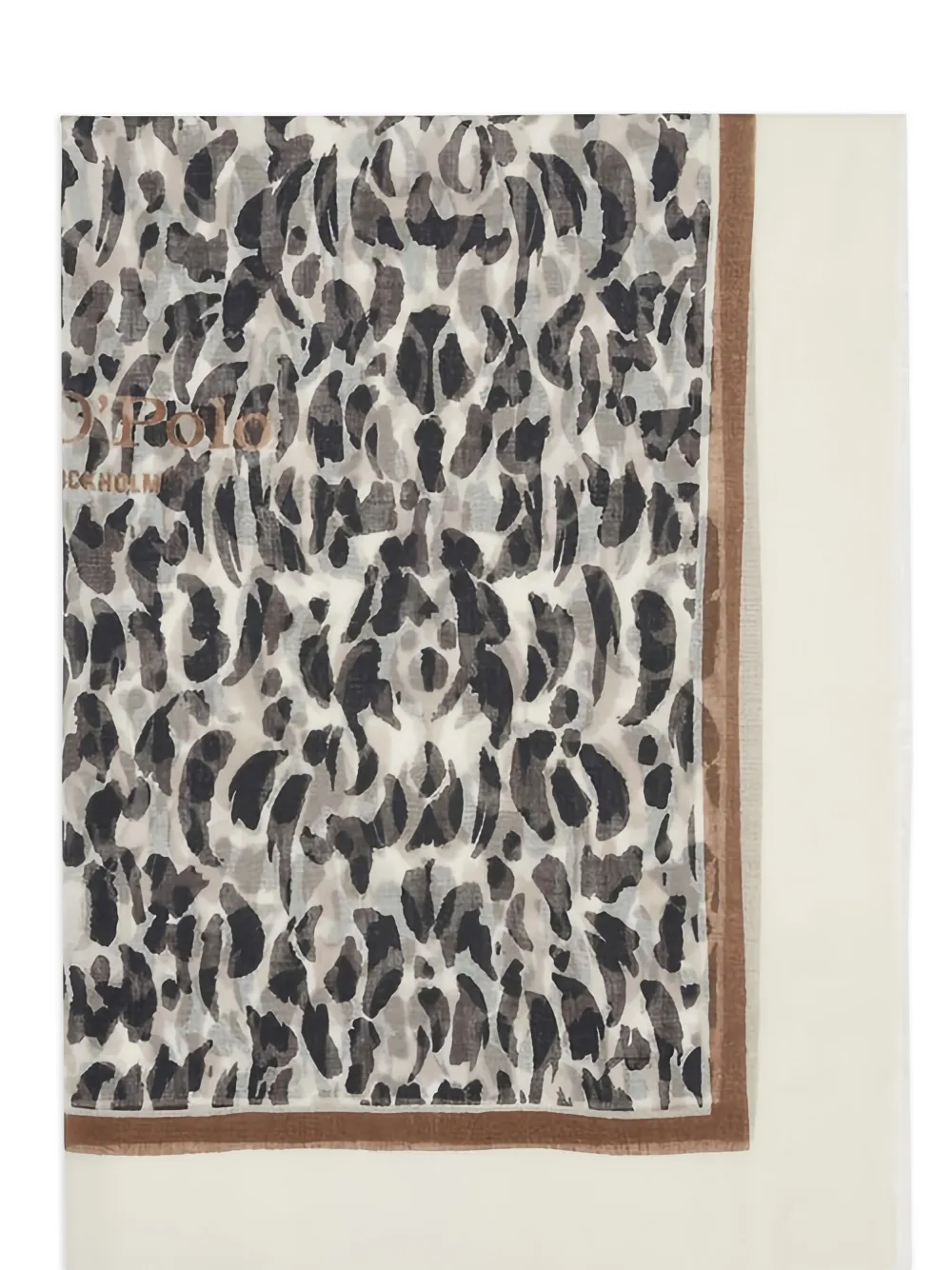 Marc O'polo Leopard-print Fringed Scarf