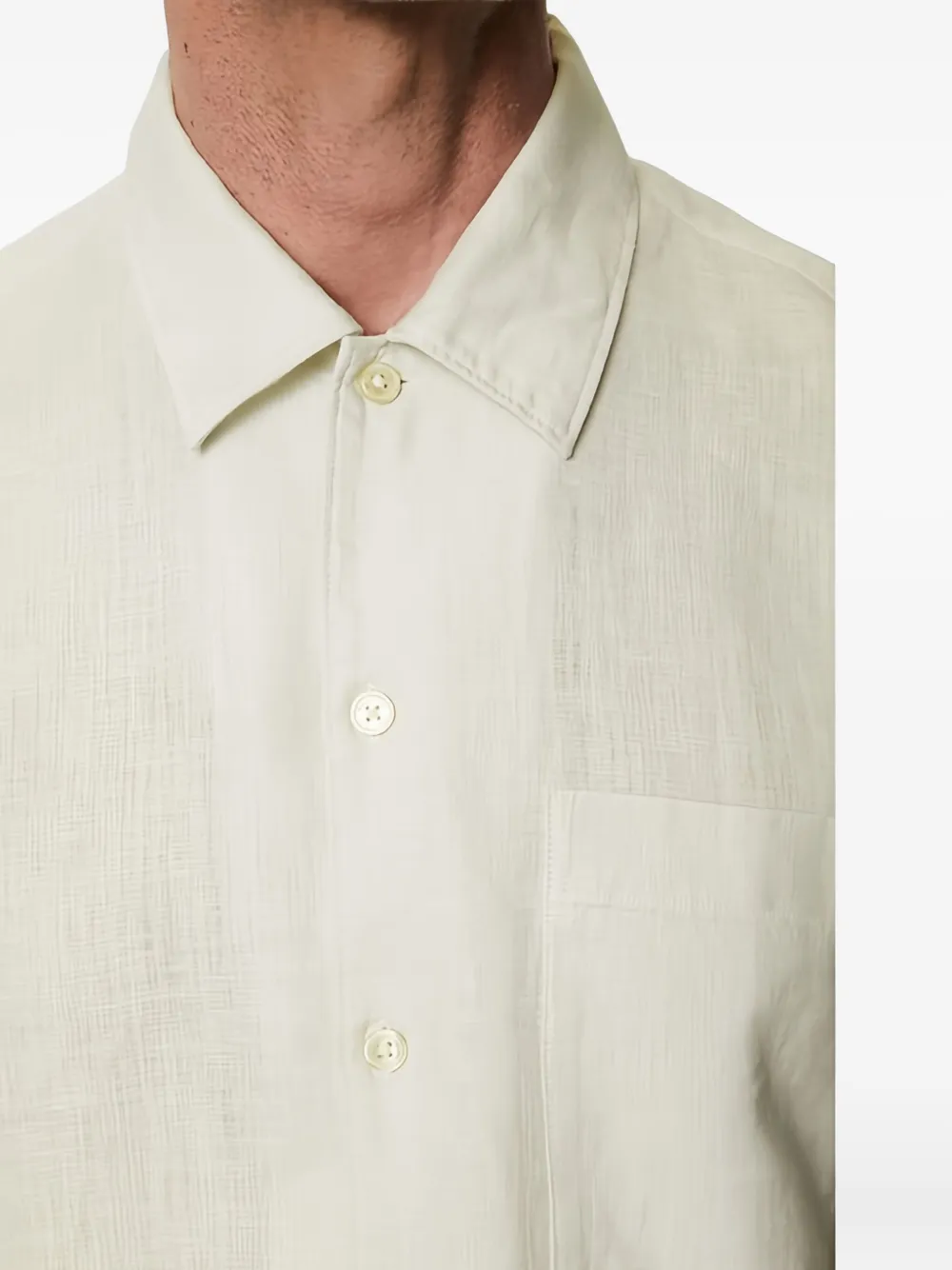  Marc O'polo Short-sleeve Button-up Shirt - Neutrals 
