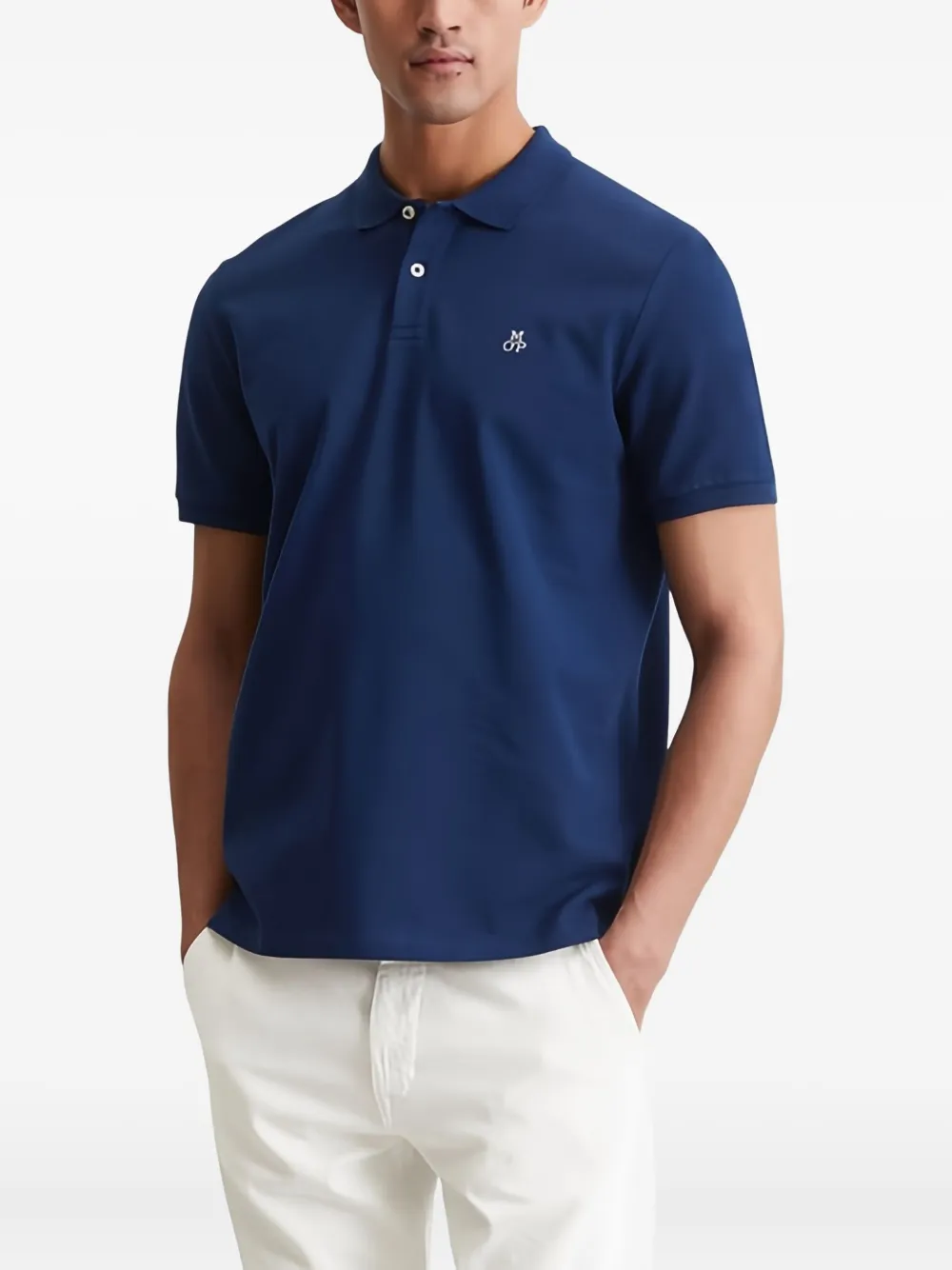 Marc O'Polo Katoenen poloshirt Blauw