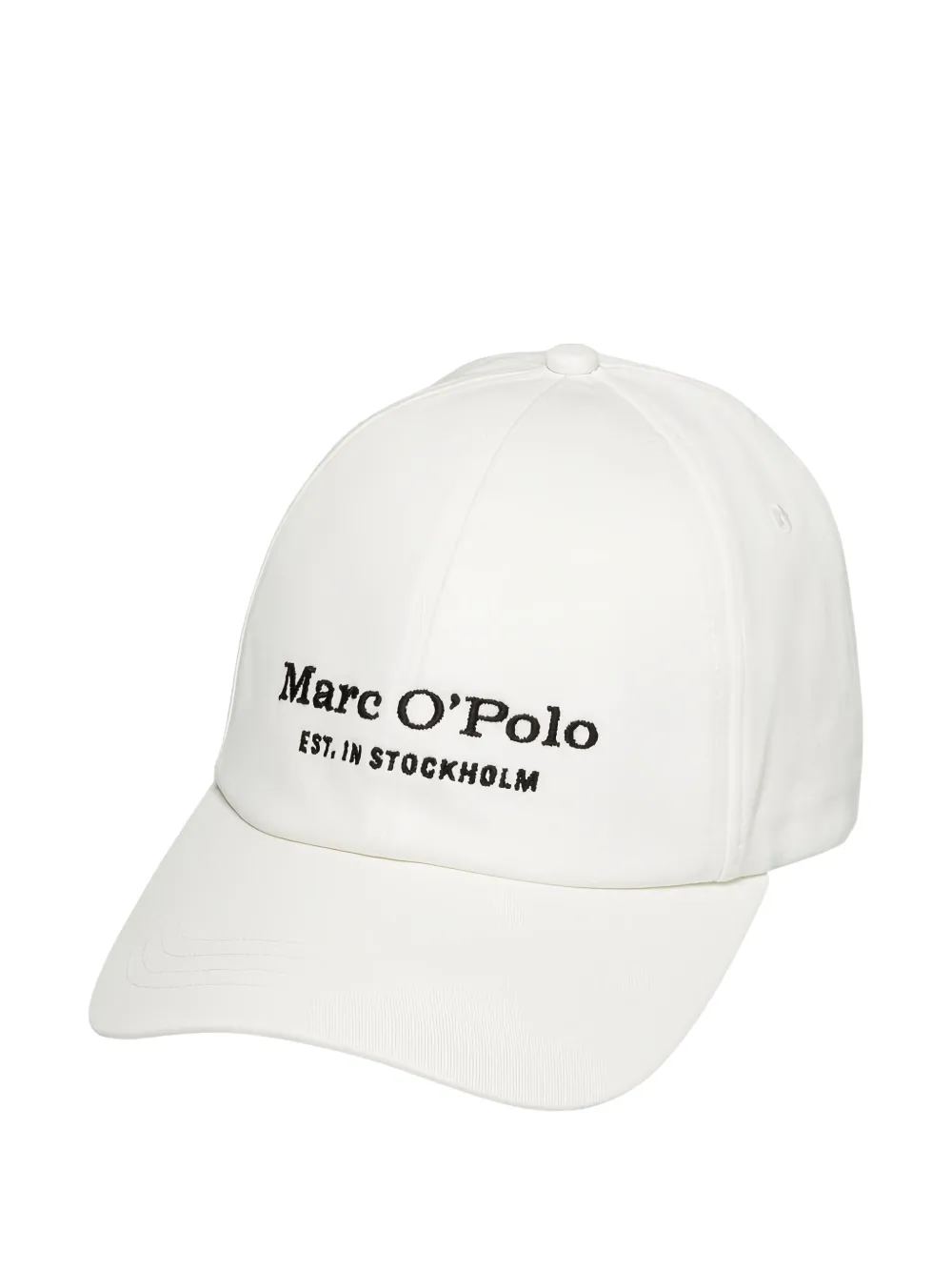 Marc O'Polo Pet met geborduurd logo Wit