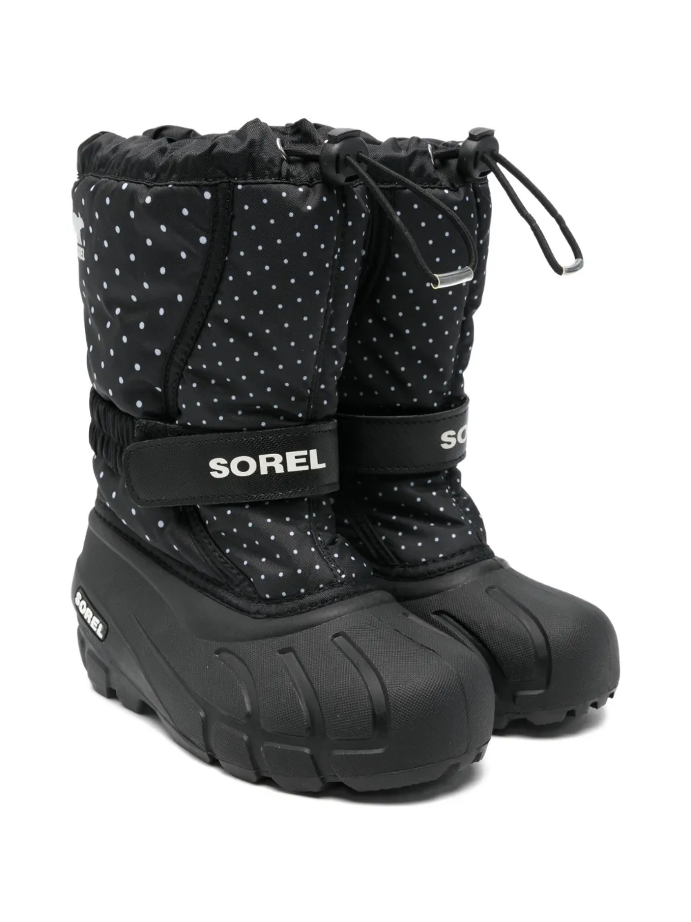 SOREL KIDS polka-dot strap boots - Nero