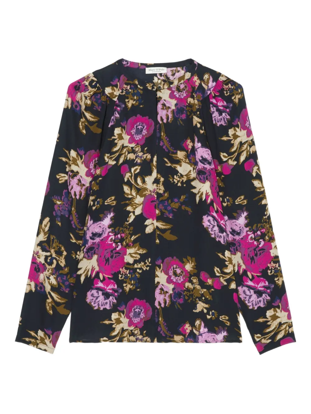 Marc O'Polo floral-print long-sleeve blouse | Black | Image 1