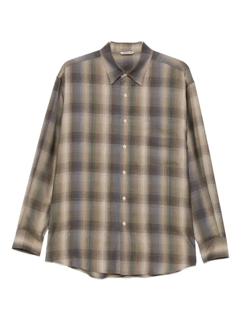 Auralee checked shirt