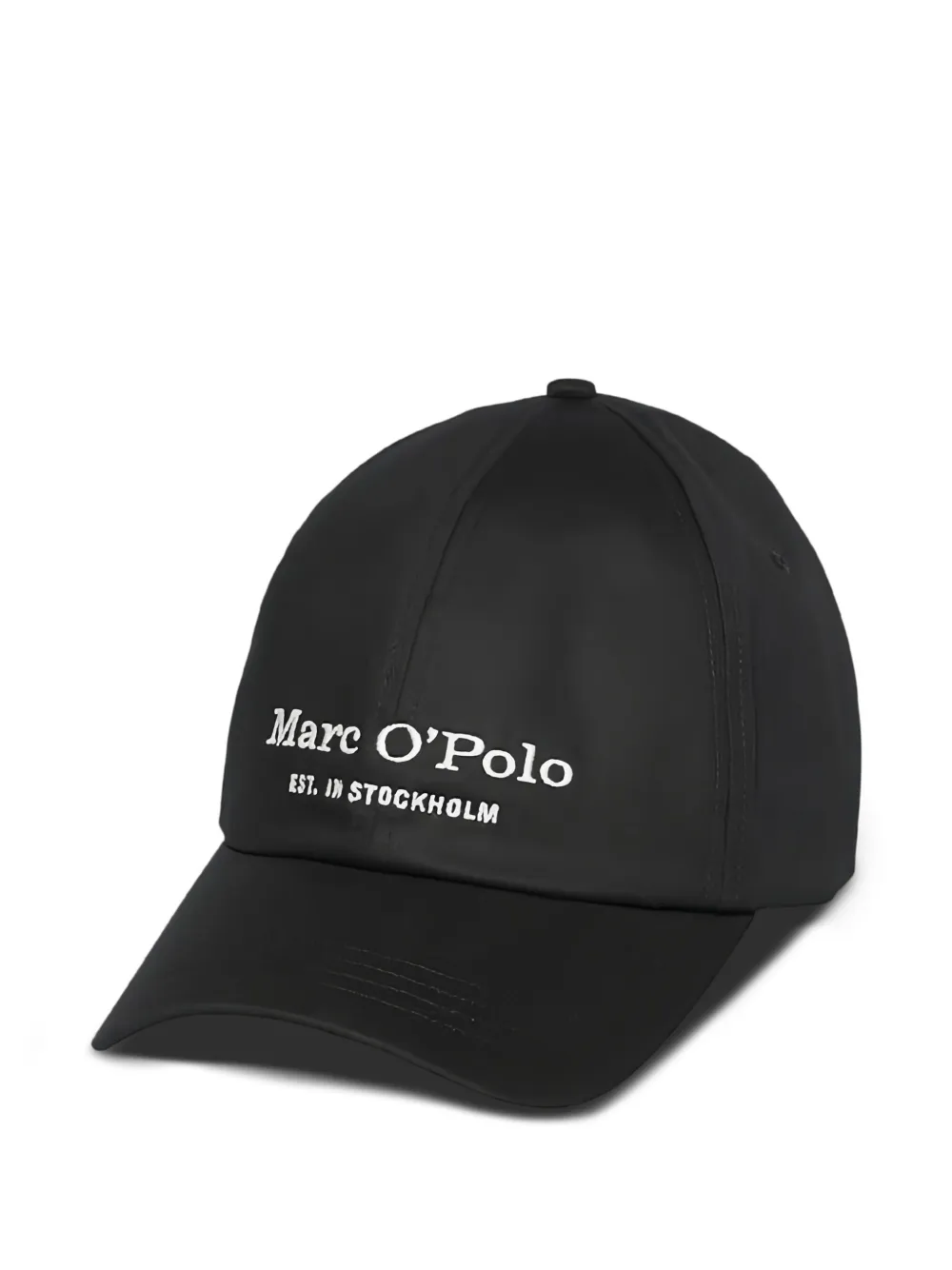 Marc O'Polo Honkbalpet met geborduurd logo Zwart