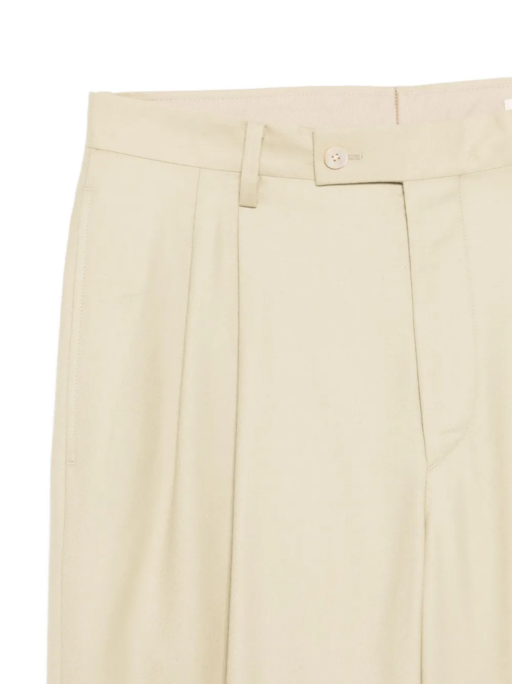 Auralee Pleated Tailored Trousers In Neutral