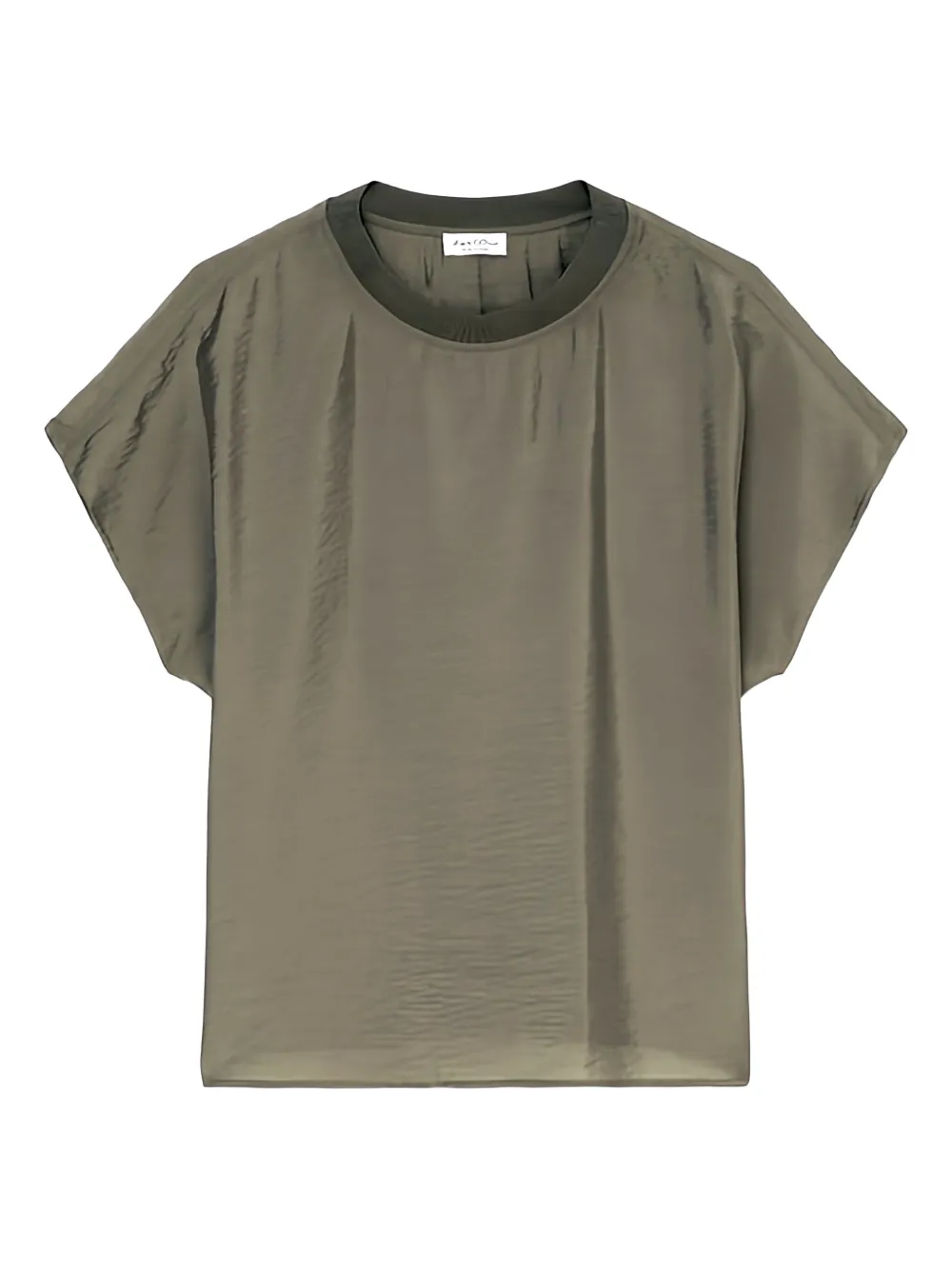 Marc O'Polo draped short-sleeve top | Green | Image 1