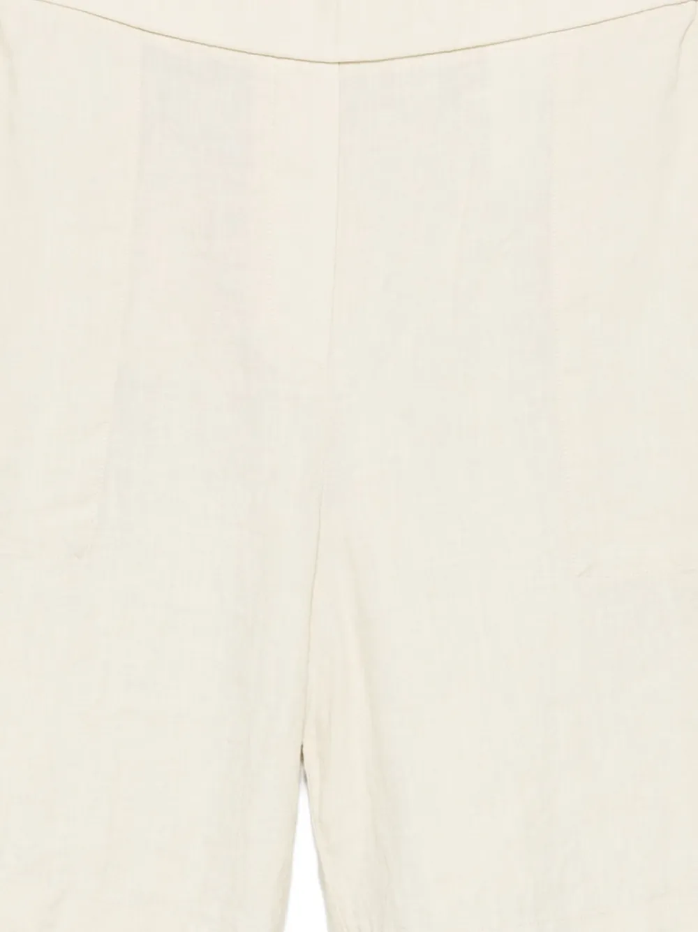 Marc O'polo Elastic-waist Linen Shorts In White
