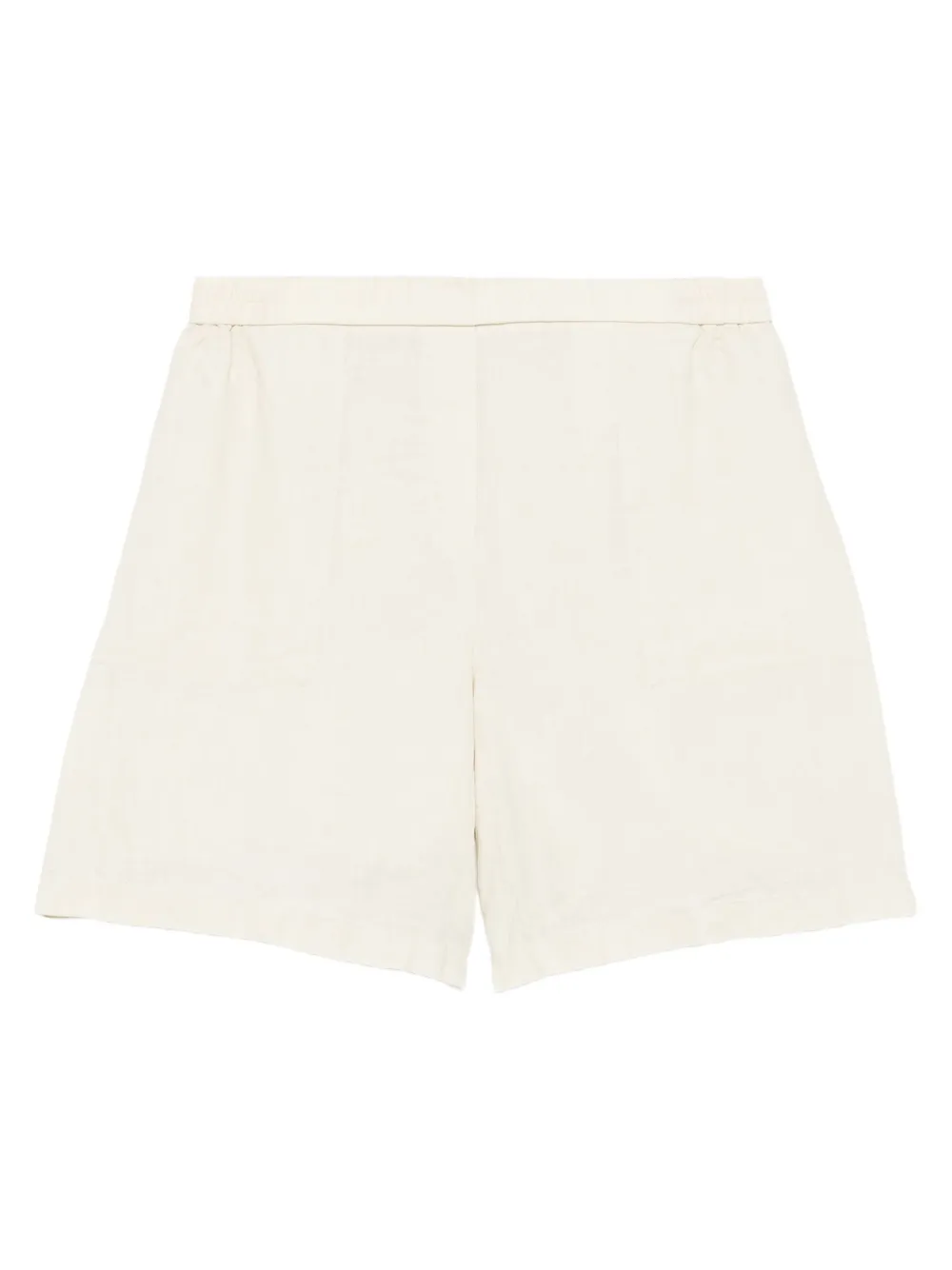 Marc O'polo Elastic-waist Linen Shorts In Neutral