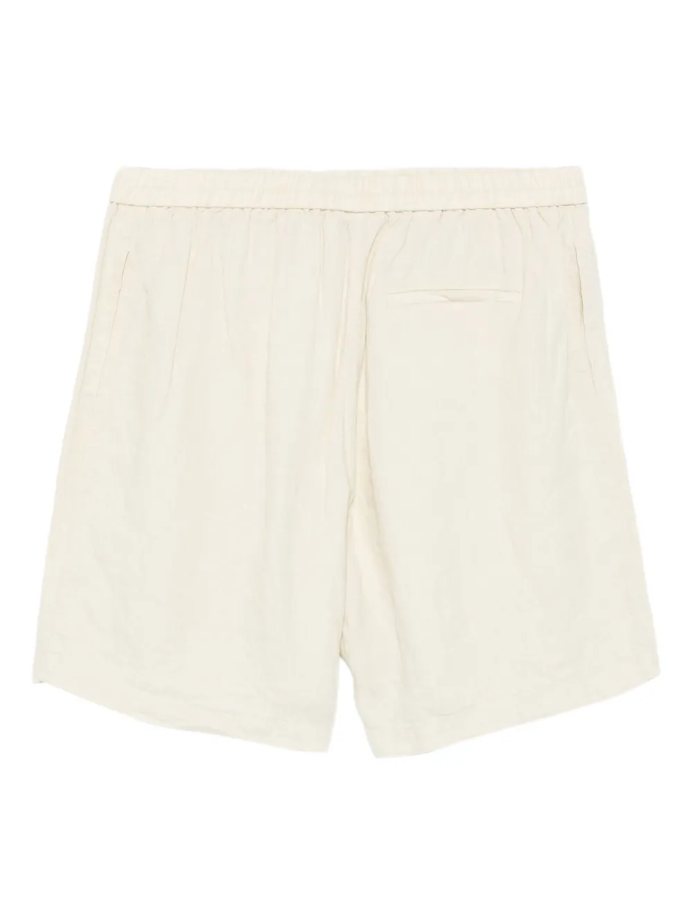 Marc O'polo Elastic-waist Linen Shorts In White