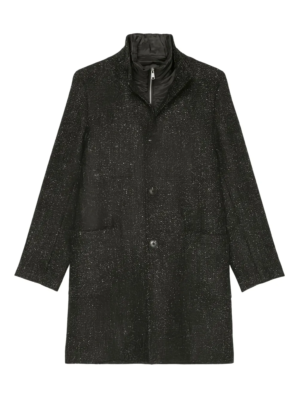 textured-button coat