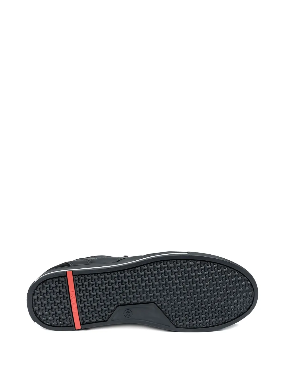Lloyd Ellison textured leather sneakers Black