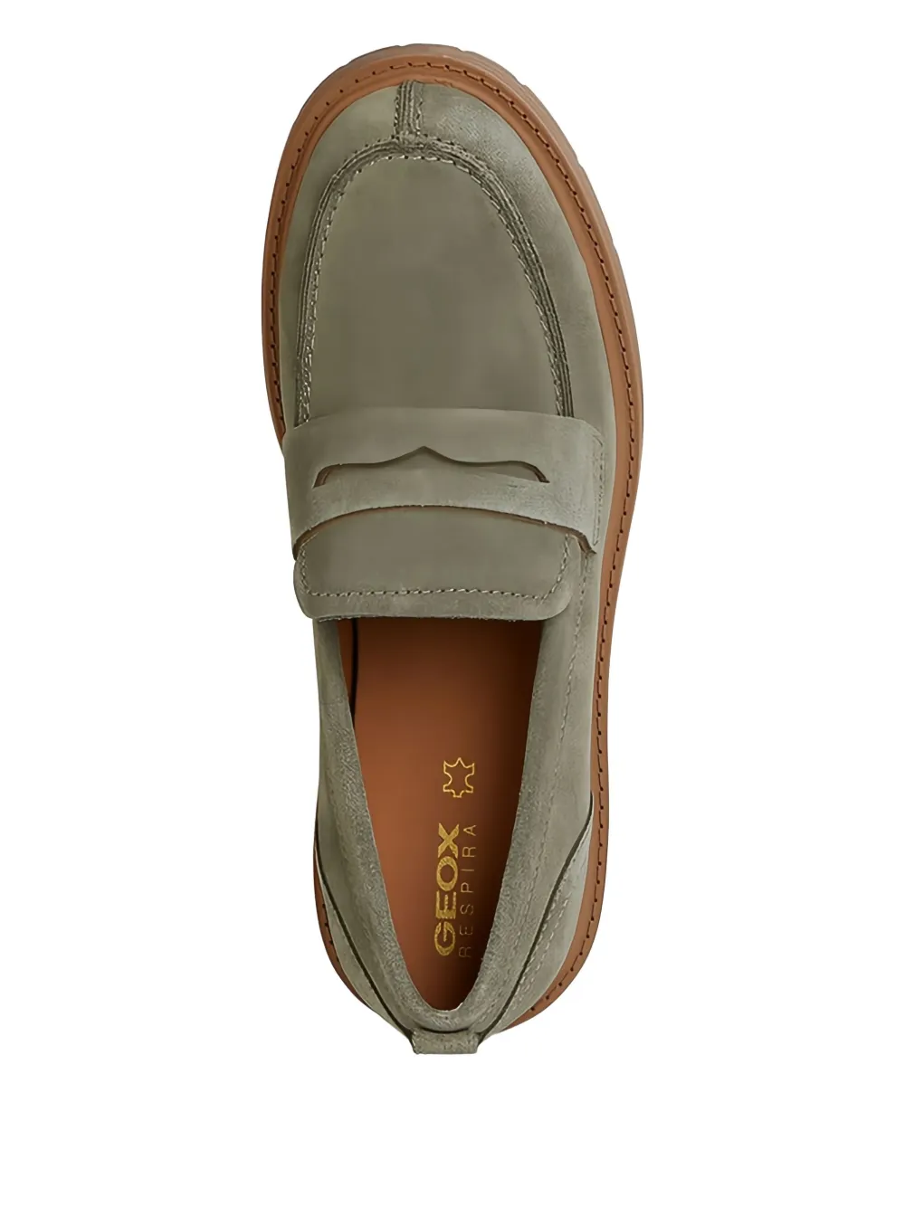 Geox penny platform loafers Green