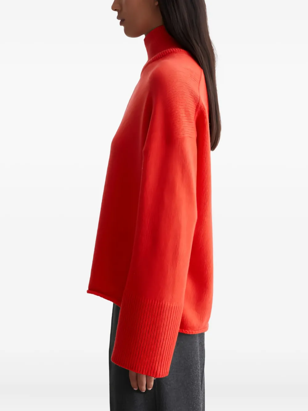 Marc O'Polo Trui met hoge hals Rood