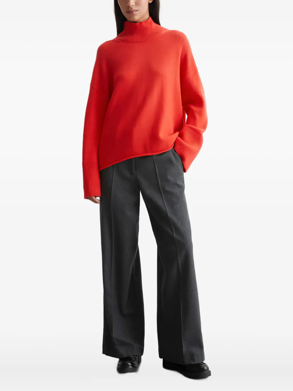 Marc O'Polo Trui met hoge hals Rood