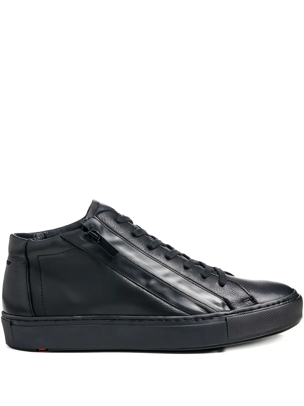Lloyd Anthony zip-detail high-top sneakers Black