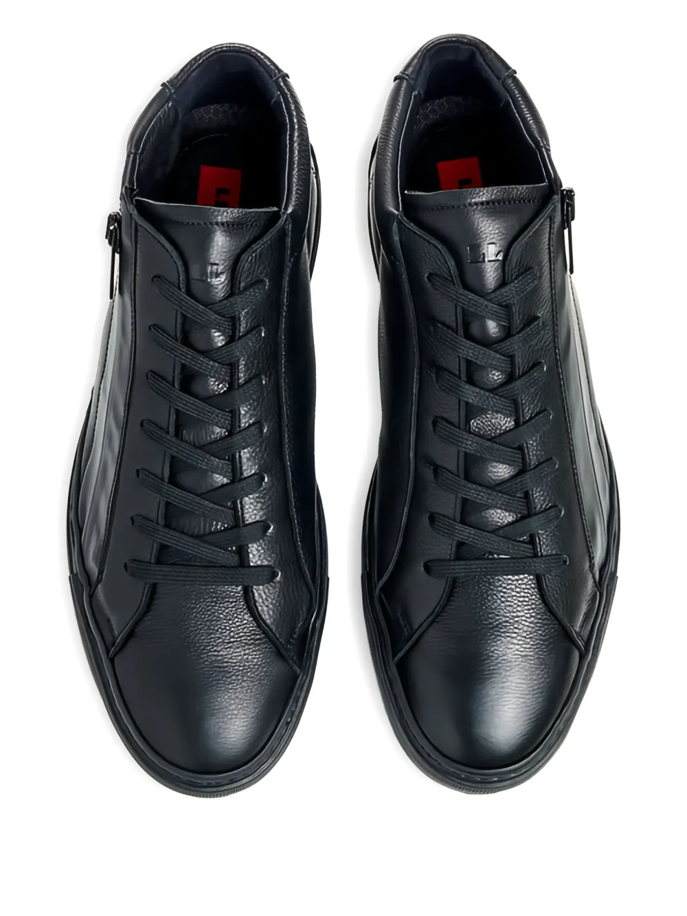 Lloyd Anthony zip-detail high-top sneakers Black