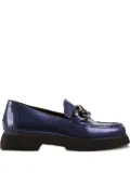 Hogl Stacy patent-leather chain loafers - Blue