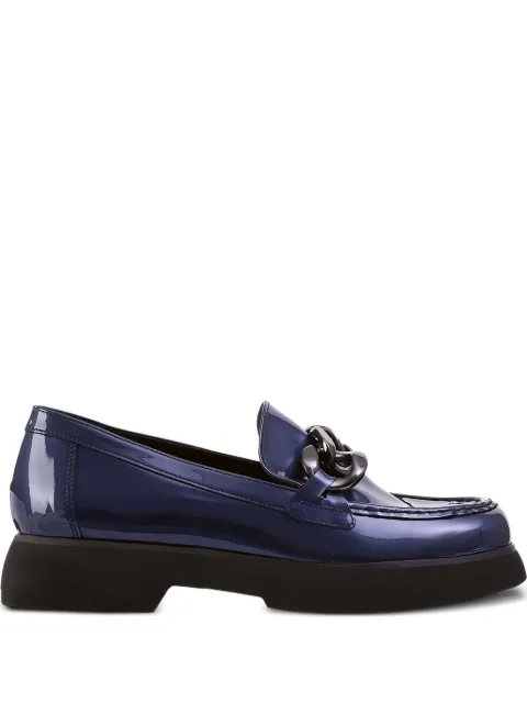 Hogl Stacy patent-leather chain loafers