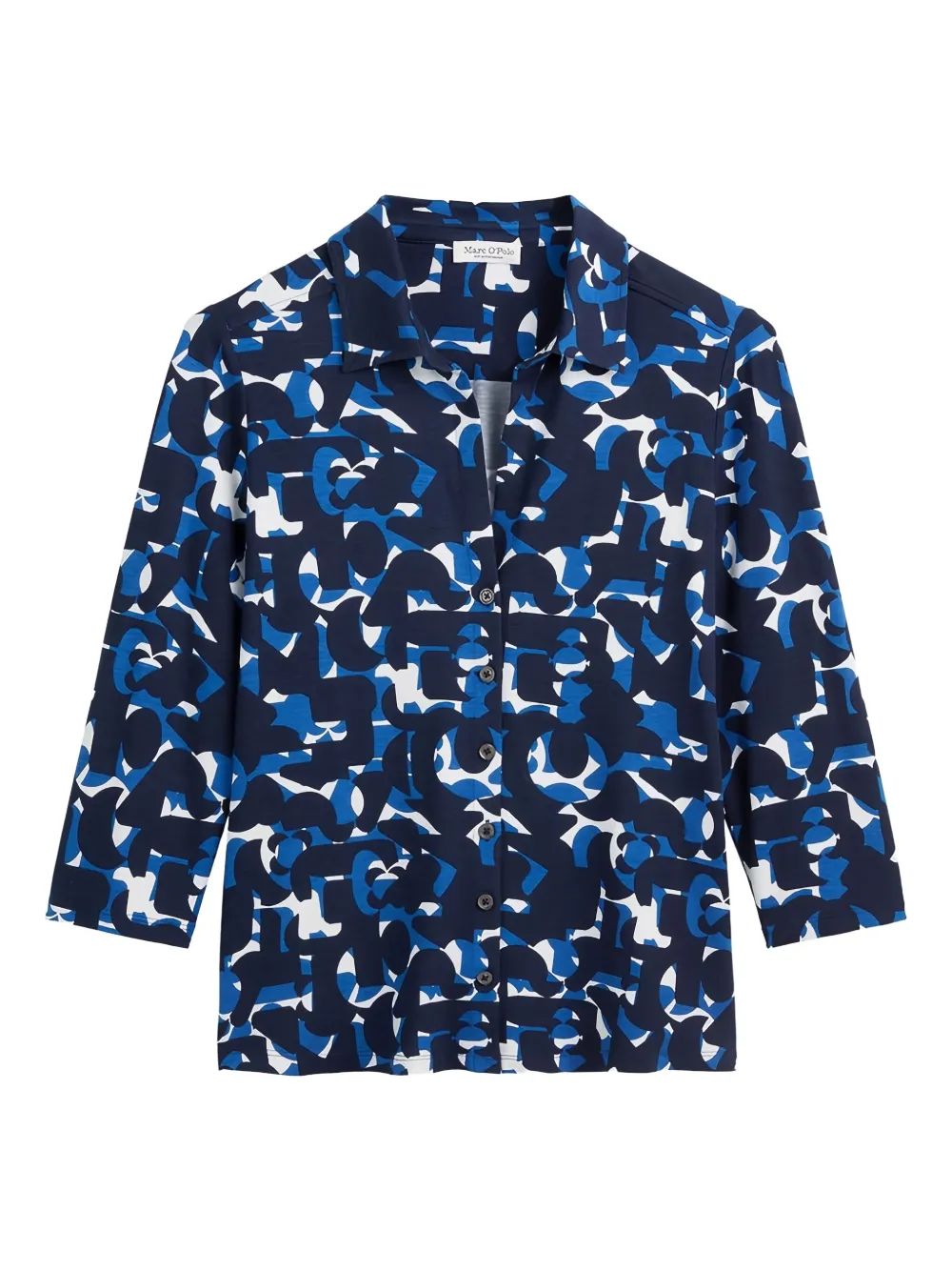Marc O'Polo abstract print shirt | Blue | Image 1