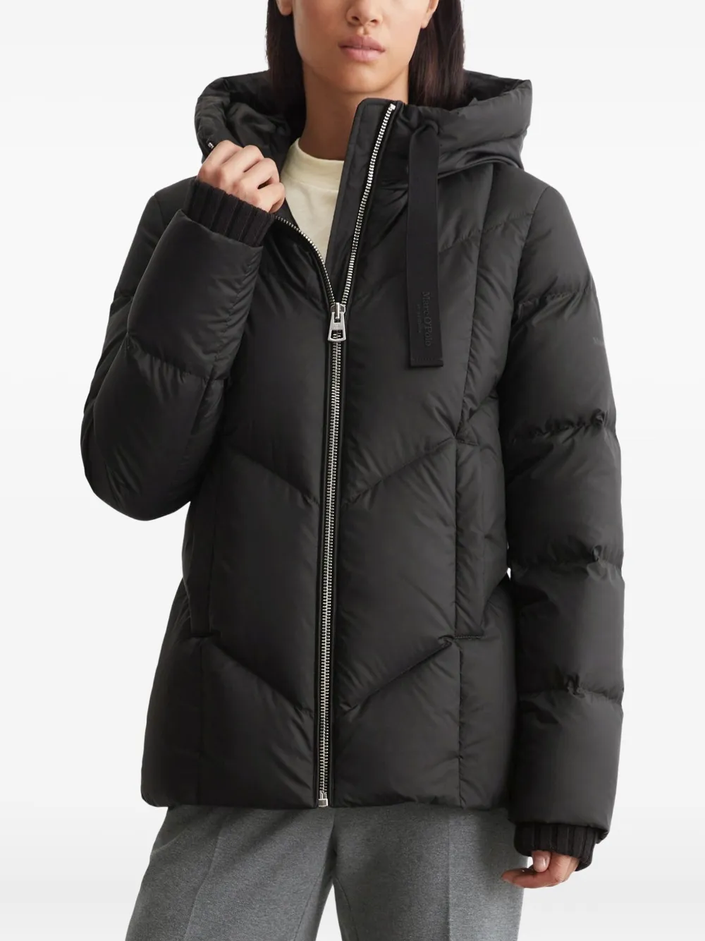 Marc O'Polo chevron-quilted hooded jacket | Down Jackets | Image 2