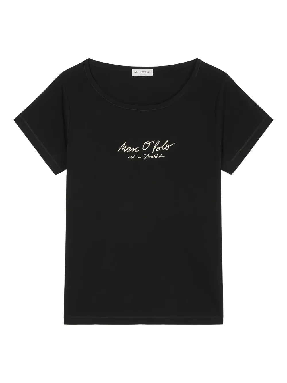 Marc O'polo Logo-signature T-shirt In Black