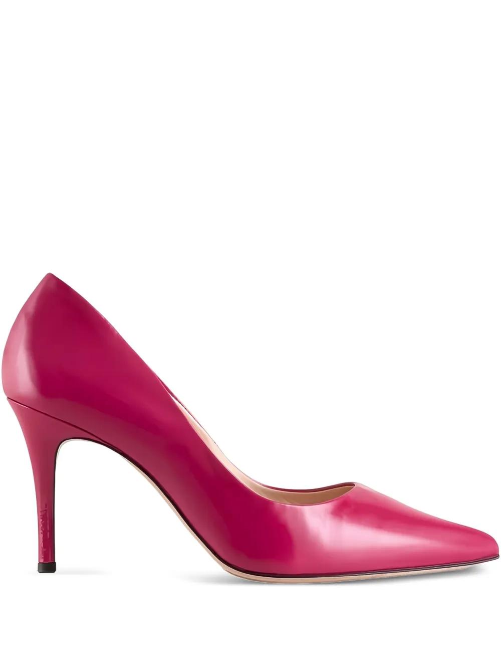 Hogl 80mm Boulevard patent-leather pointed-toe pumps Pink