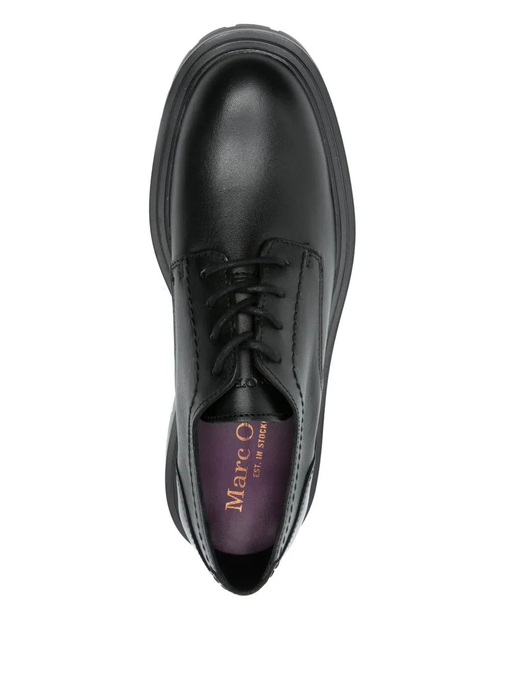 Marc O'Polo leather oxford shoes Black