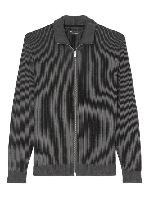 Marc O'Polo zip-up ribbed cardigan