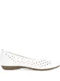 GABOR perforated ballet flats - White