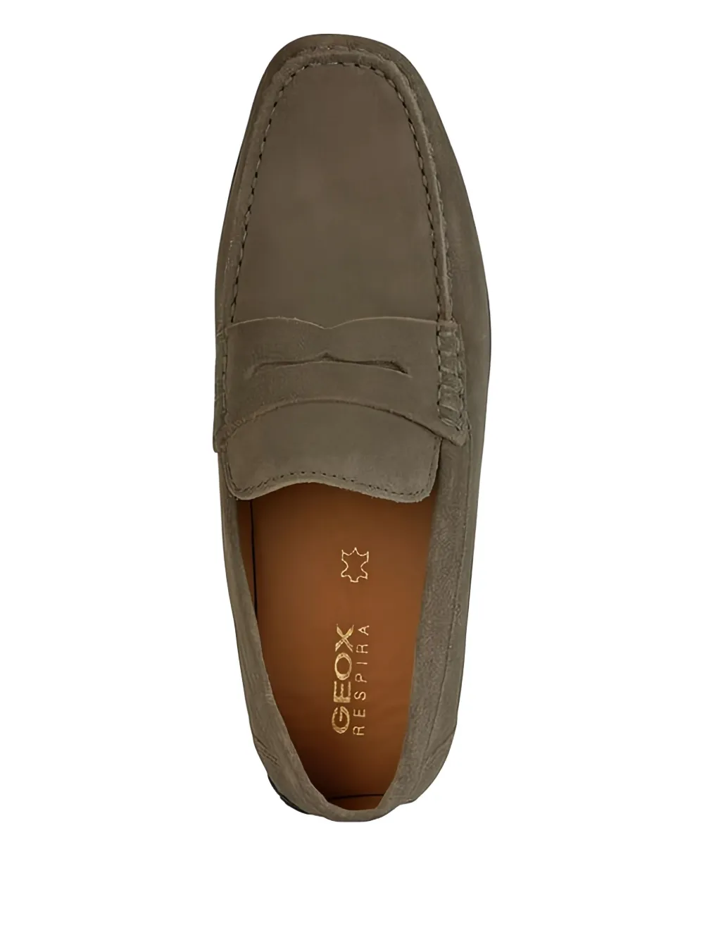 Geox Kosmopolis penny-slot suede loafers Neutrals