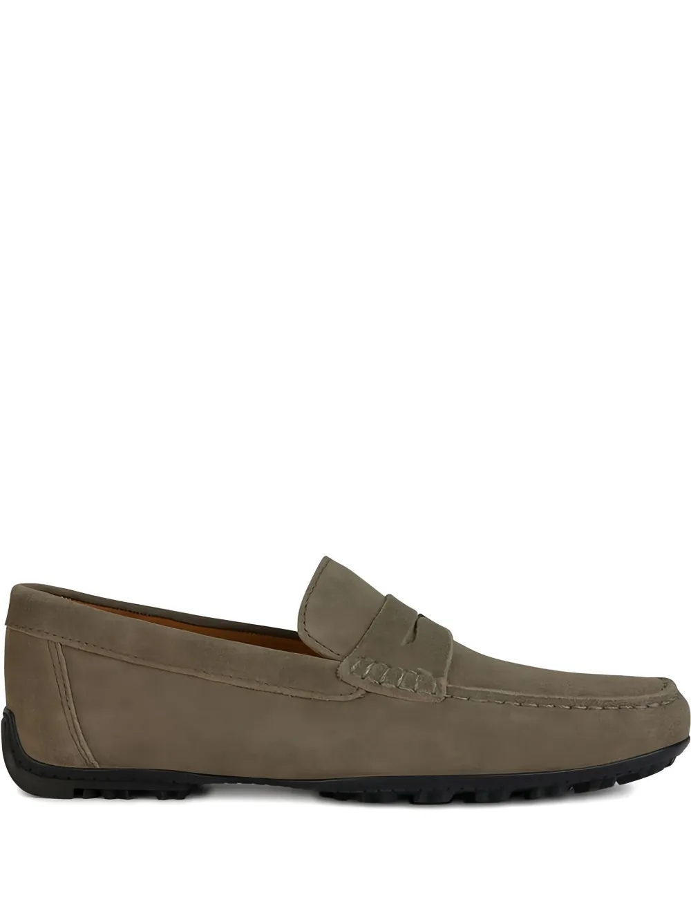 Geox Kosmopolis penny-slot suede loafers Neutrals