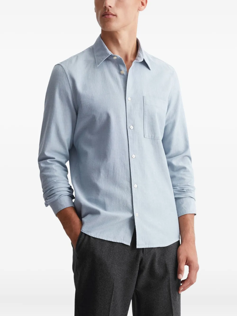 Marc O'Polo textured button-up shirt | Image 2