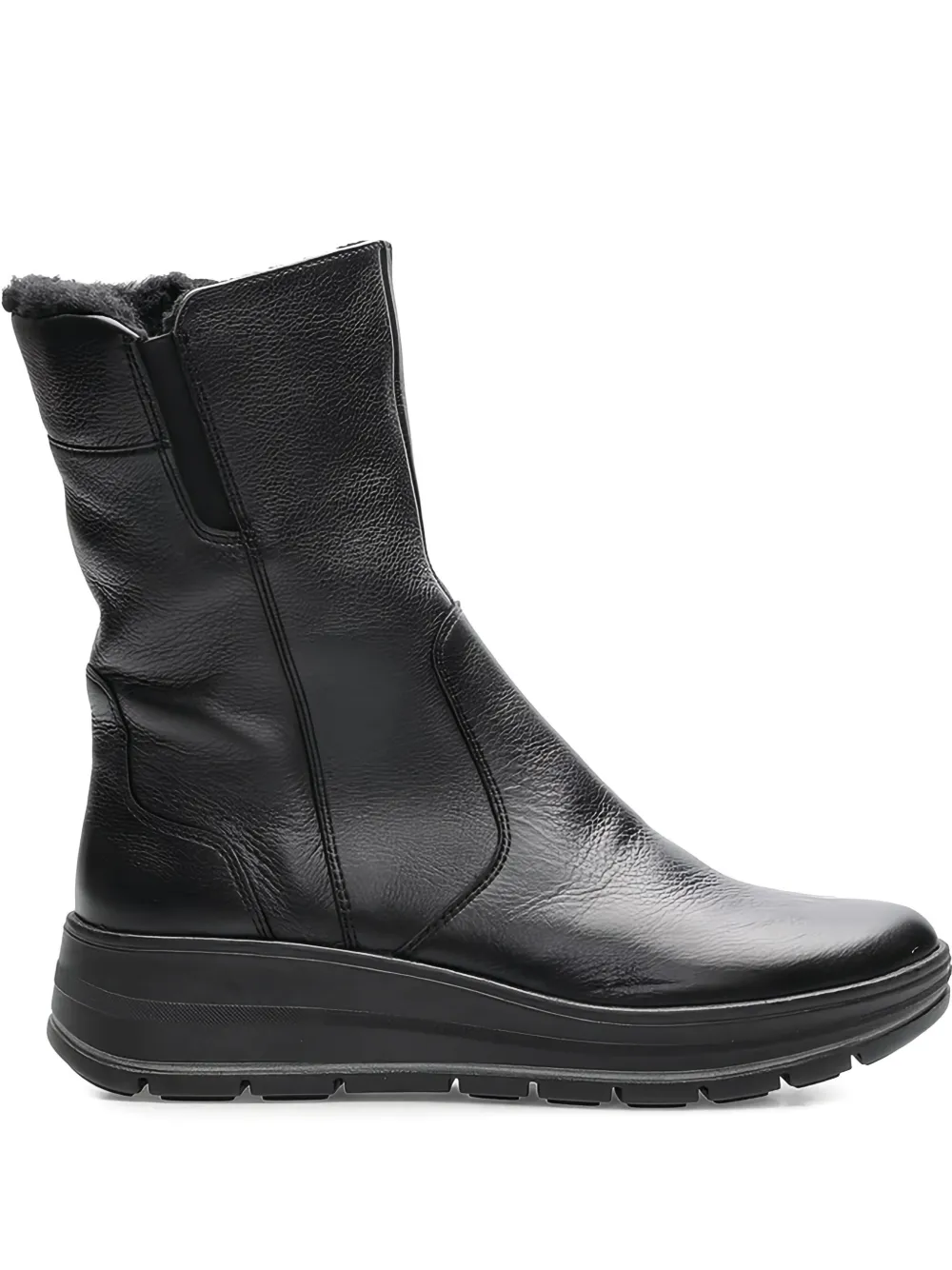 Ara Calais Keil Ankle Boots In Black