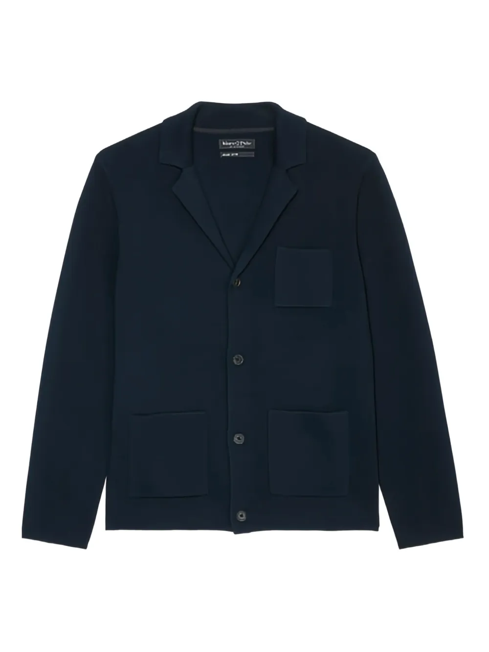 Marc O'Polo knitted button-up blazer | Blue | Image 1