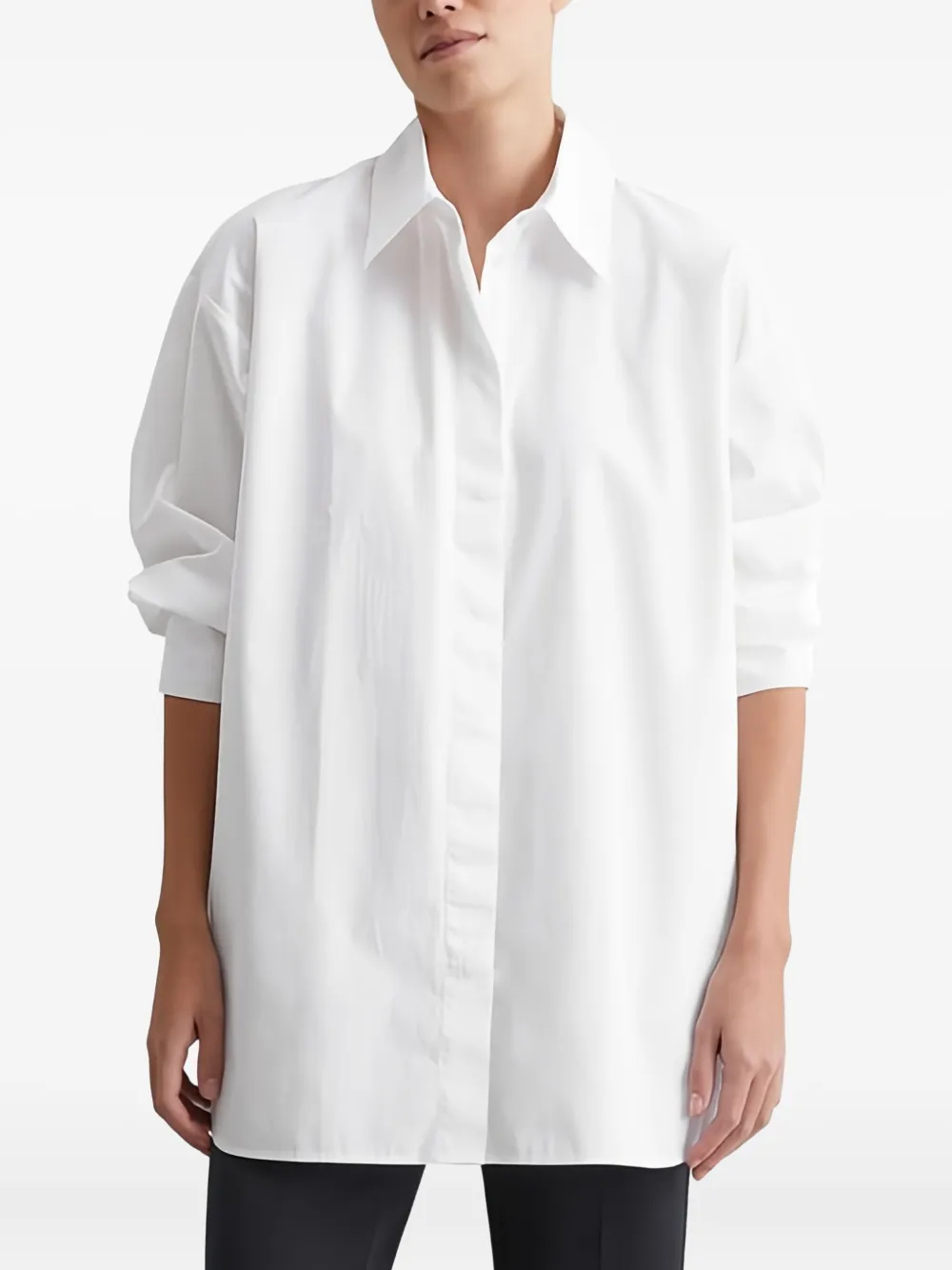 Marc O'Polo Blouse met puntige kraag - Wit