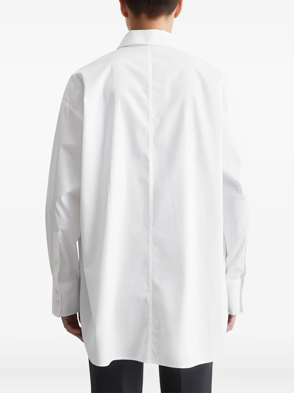 Marc O'Polo Blouse met puntige kraag Wit