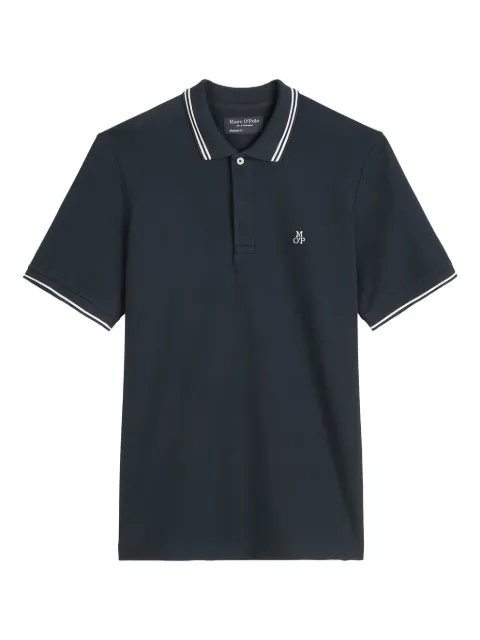 Marc O'Polo striped-collar polo shirt