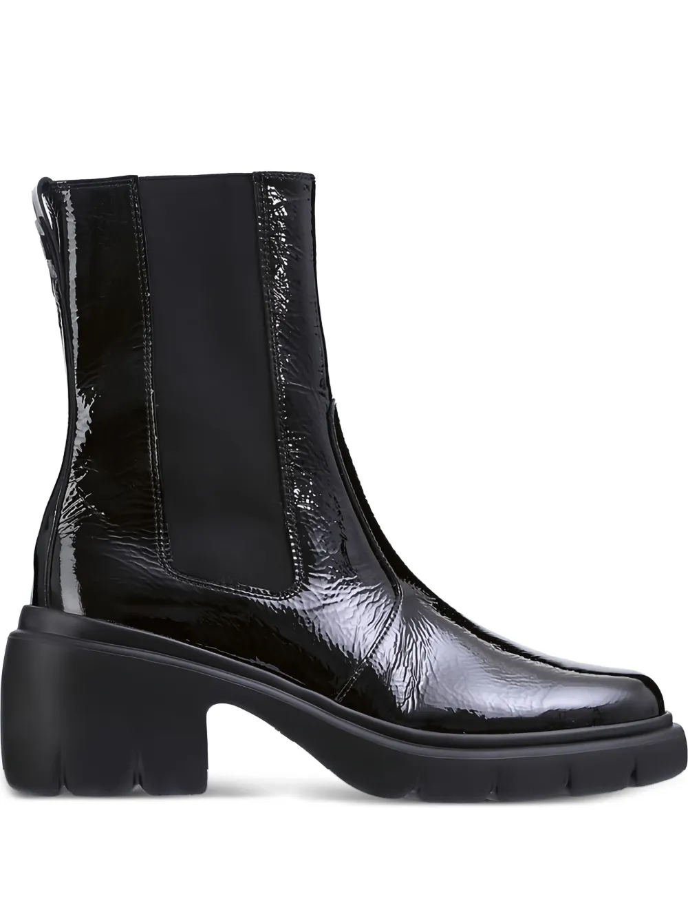 Hogl 45mm Robyn patent ankle boots Black