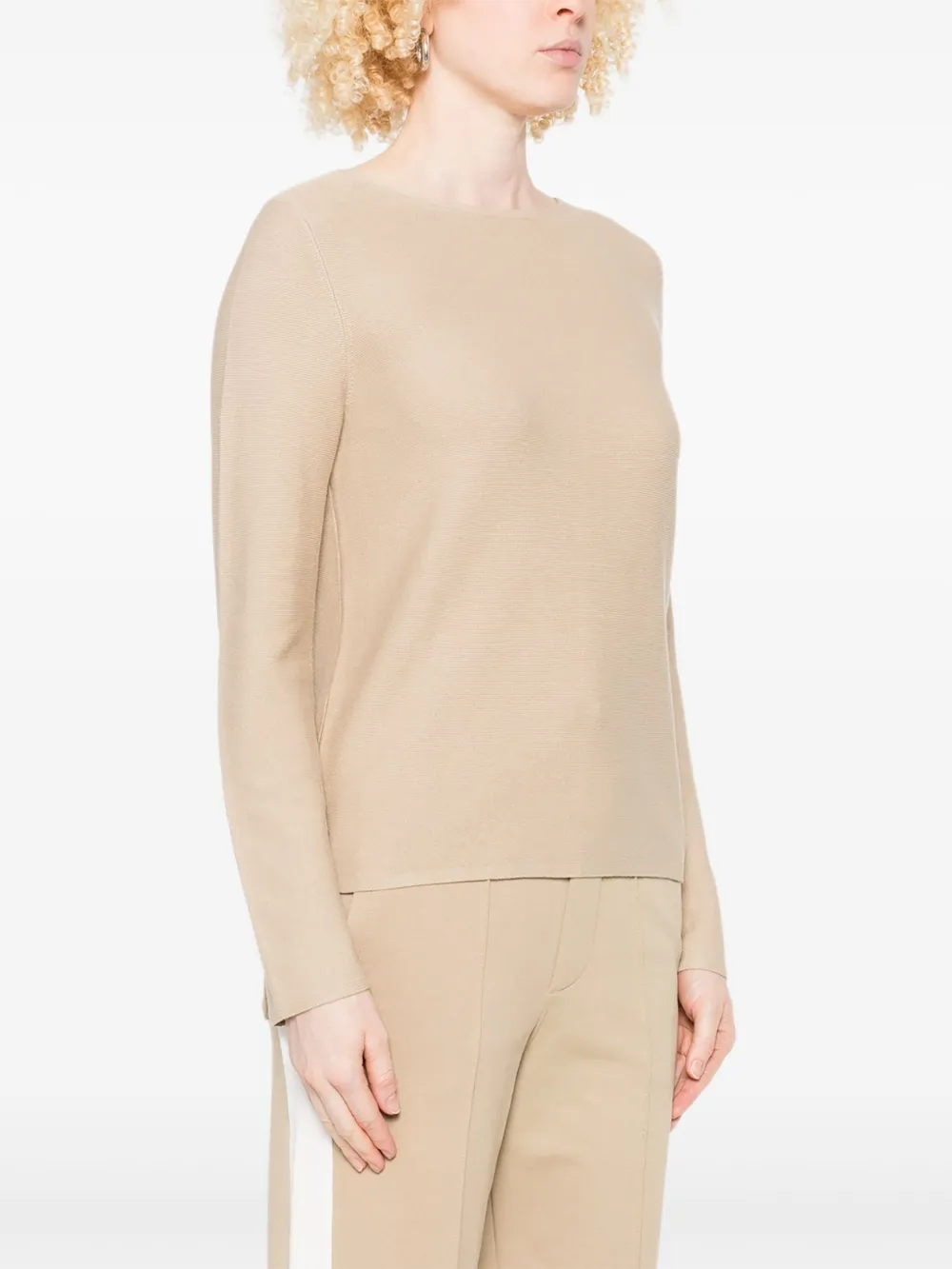  Marc O'polo Boat-neck Long-sleeve Top - Neutrals 