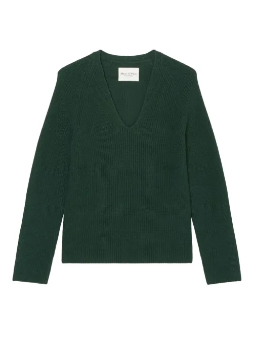 Pull côtelé à col v - Marc O'Polo - Modalova